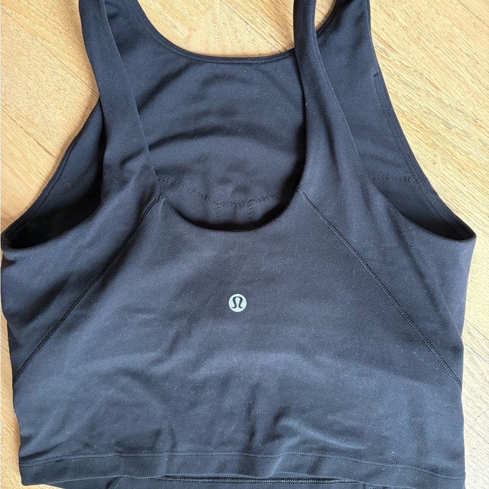 Lululemon Athletica Black Sleeveless Crop Top - Picture 2 of 4